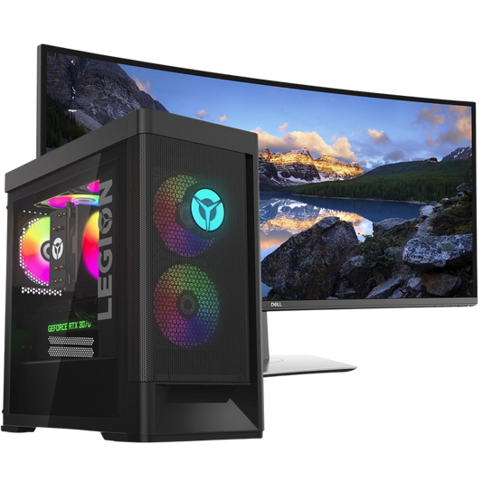 Lenovo Desktop Computers Lenovo Legion T5 Intel i7, 12th Gen Workstation PC with NVIDIA RTX GPU + 34" Monitor