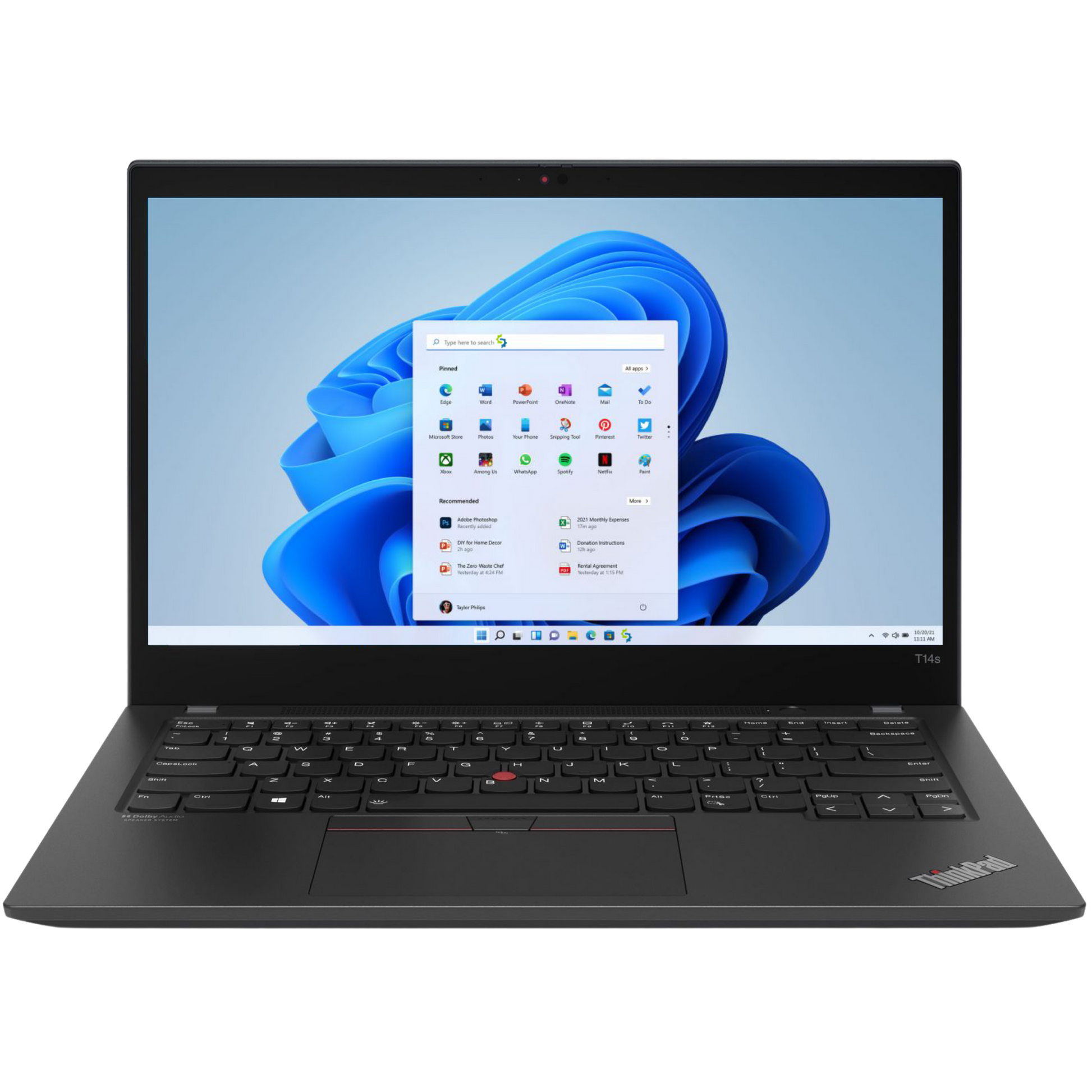 Lenovo Laptops - Refurbished Lenovo ThinkPad T14s G2 Intel i7, 11th Gen Touch Screen Laptop with 16GB Ram