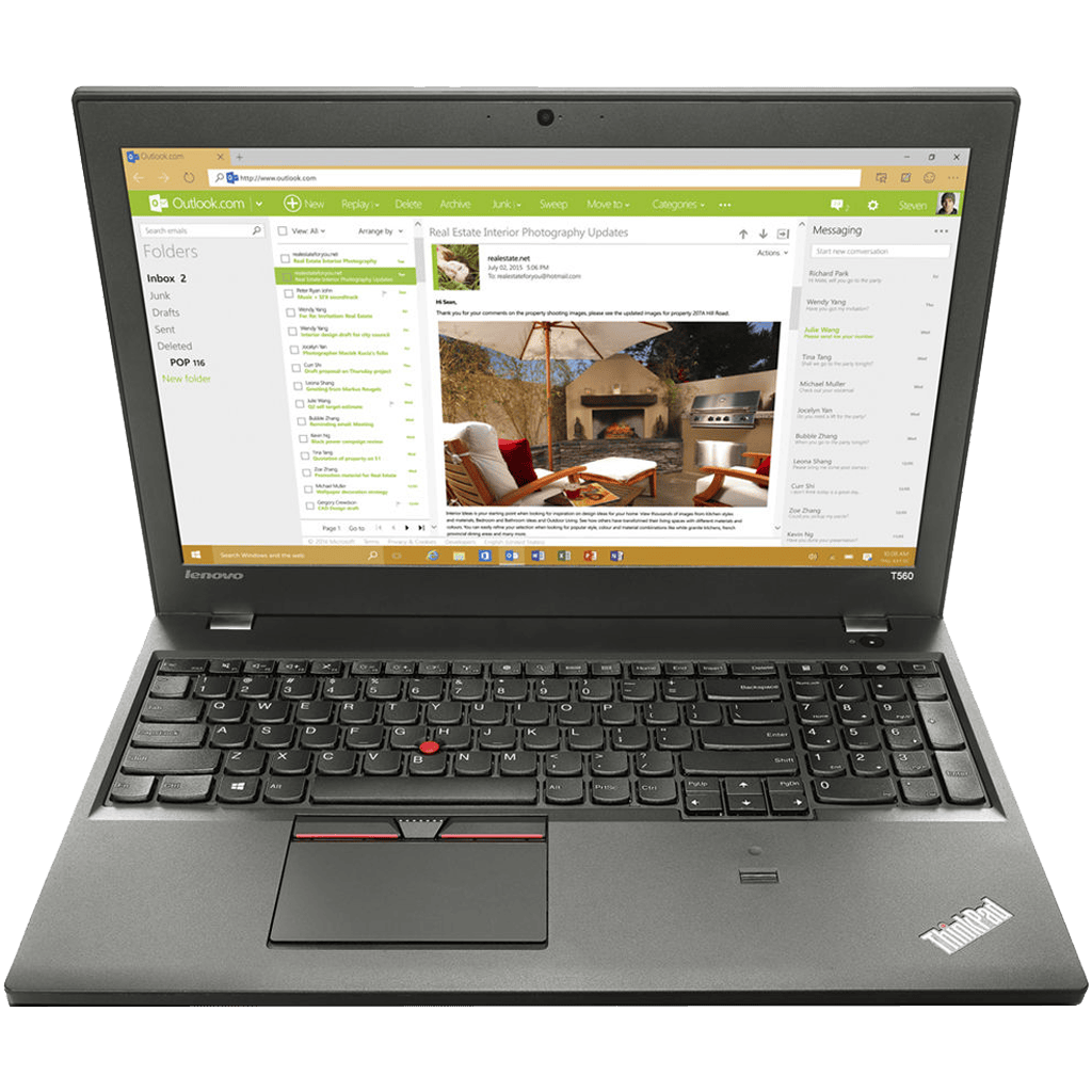 Lenovo Laptops - Refurbished Lenovo ThinkPad T560 Intel i5, 6th Gen Laptop with 8GB Ram