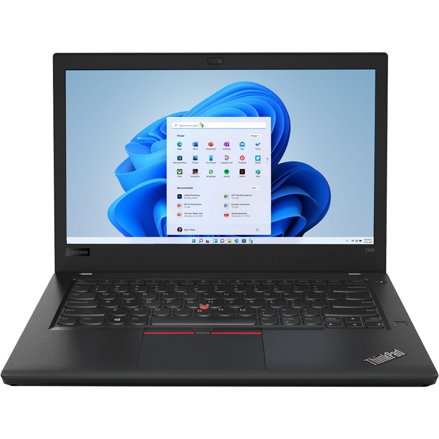 Lenovo ThinkPad T480 Intel i5, 8th Gen 16GB Laptop with Win 11 Pro Laptops - Refurbished