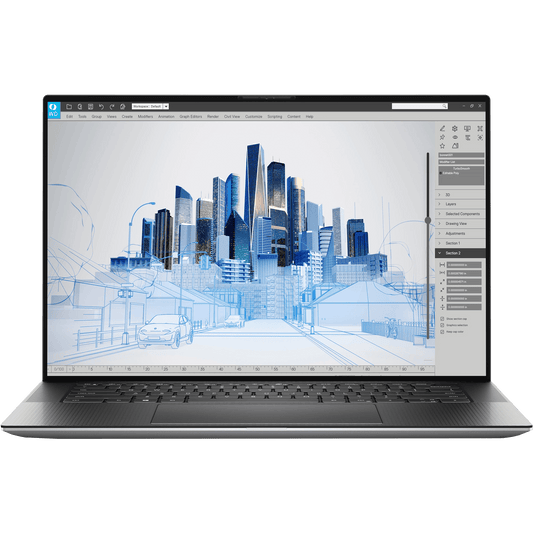 Dell Laptops - Refurbished Dell Precision 5550 Intel i7, 10th Gen Mobile Workstation Touch Laptop with GPU