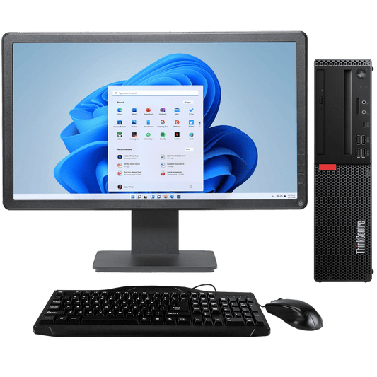 Lenovo Desktop Computers Lenovo ThinkCentre M920s - Intel i5, 8th Gen SFF Desktop PC with 20" Monitor
