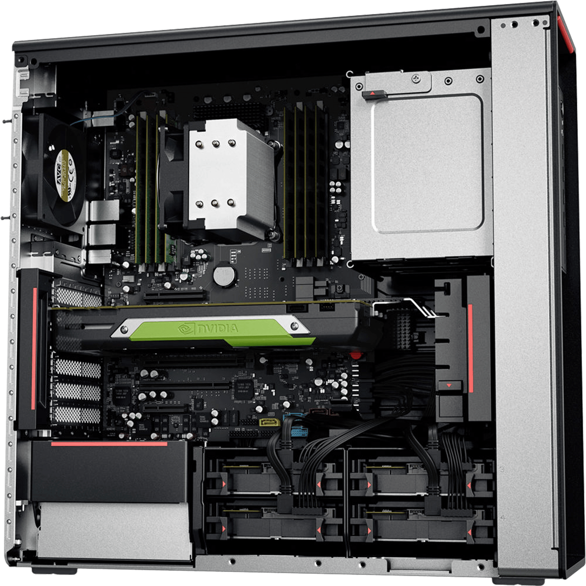 Lenovo Desktop Computers Lenovo ThinkStation P520 - Intel Xeon Tower PC with NVIDIA Quadro P1000 GPU