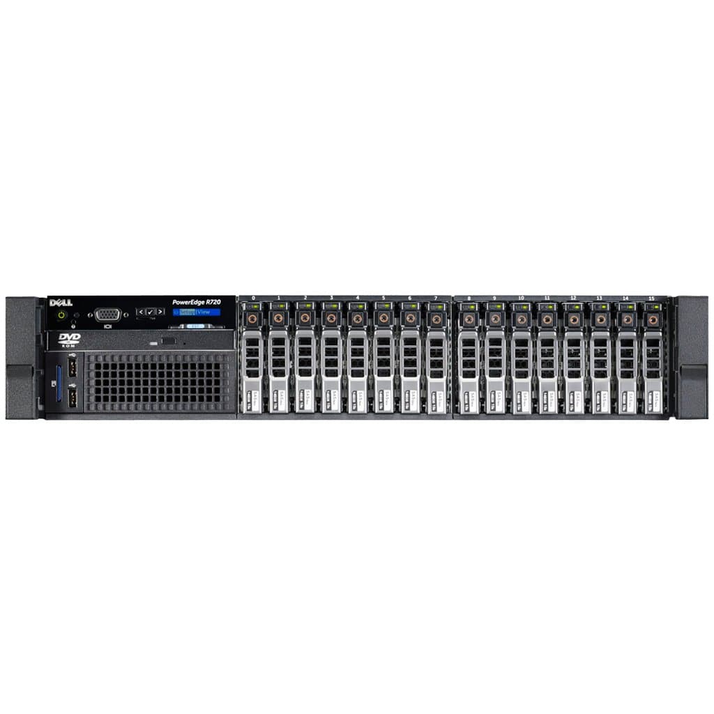 Dell PowerEdge R720 - 2 x 8 Core Intel Xeon CPU Server - 2.5" Backplane Servers