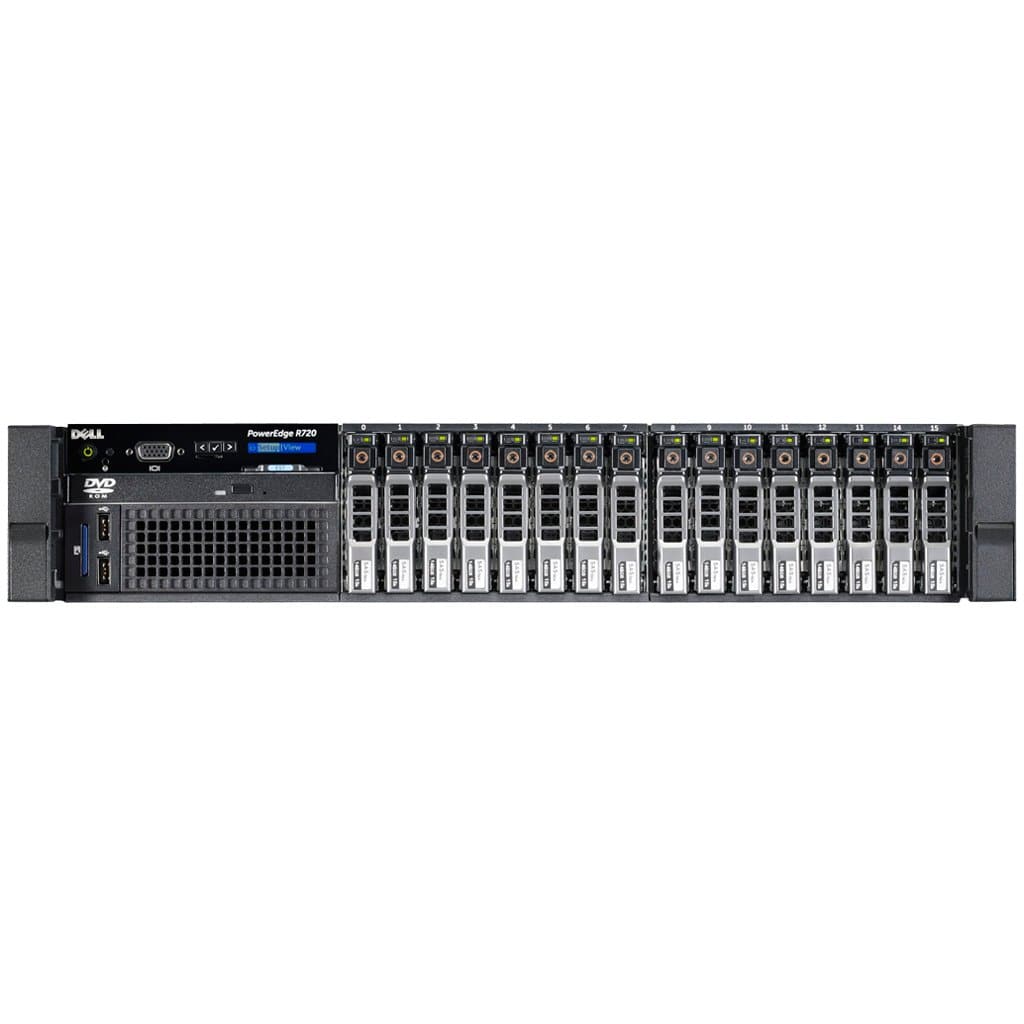 Dell PowerEdge R720 - 2 x 8 Core Intel Xeon CPU Server - 2.5" Backplane